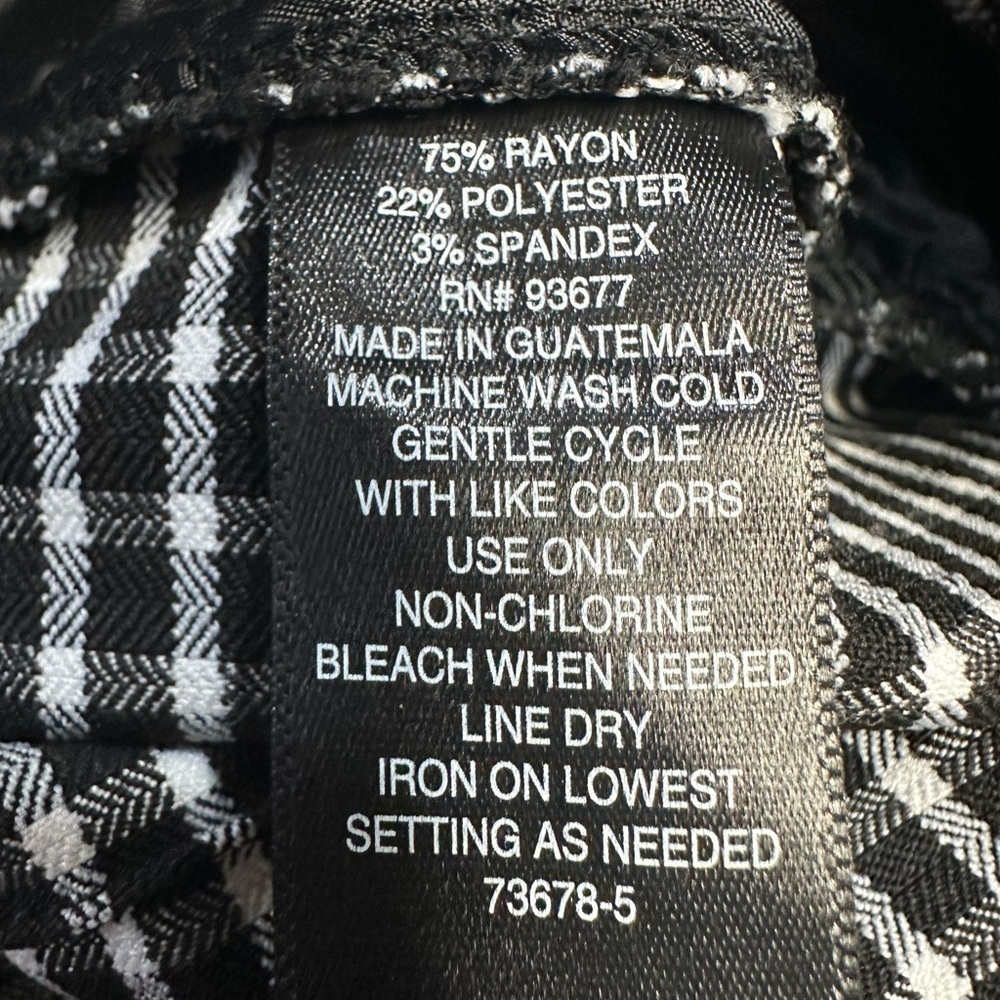 Worthington Black and White Plaid Pants - Picture 10 of 10